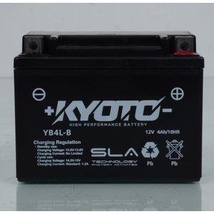 accu sla kyoto voor motorfiets peugeot 50 xp6 top road 2002 tot 2011 yb4l-b sla / 12v 4ah nieuw
