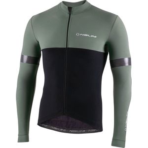 Nalini - Heren - Fietsshirt - Lange Mouwen - Wielrenshirt - Groen - Zwart - NEW WARM REFLEX J - XS