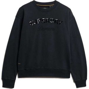 Superdry - Premium Design Loose Fit Sweatshirt - Zwart - Dames