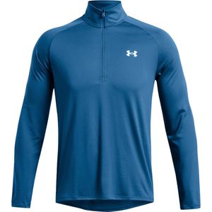 Under armour tech 2.0 1/2-zip top in de kleur blauw.