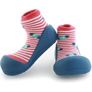 Attipas UFO rood babyschoenen, ergonomische Baby slippers, slofjes maat 19 , 3-6 maanden