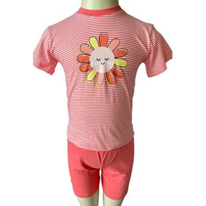 Cocodream Quality - Meisjes licht rode pyjamaset - Maat 98 - Meisjes - Rood -