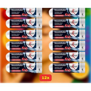 Lucovitaal Neusinhaler - Zoete Kersen - 12x Voordeelverpakking!