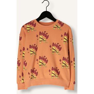 Jelly Mallow Disco Sweatshirt Truien & Vesten Kids - Sweater - Hoodie - Vest- Oranje - Maat 104/110