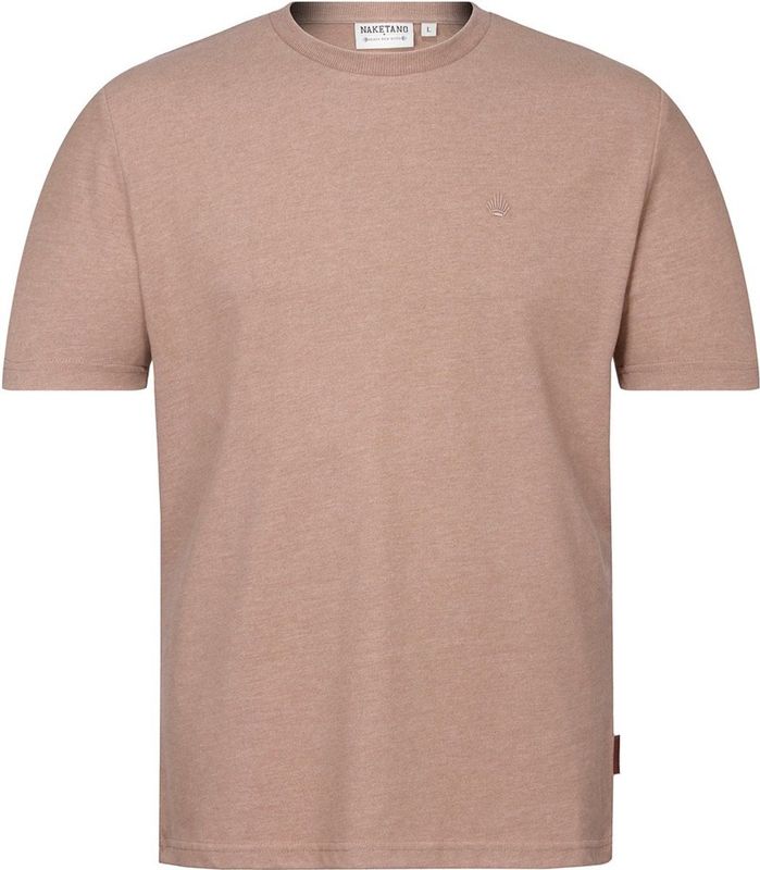 Naketano T-Shirt Adonis Fischer 2300-0012 Mocca Melange-S