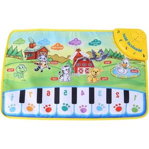 Multifunctioneel baby tapijt piano muziek motief dieren 60 x 39 cm