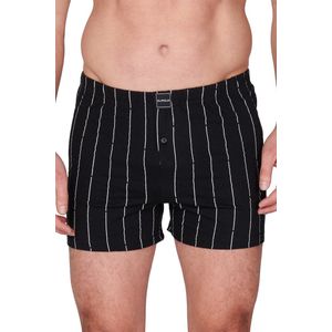 Suaque/Ginosanti wijde heren boxershort - Streep - XXXL - Zwart