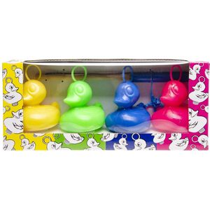 Hengelspel Badeenden - Kermis Spel voor Kinderen - 4 Eendjes met 1 Hengel