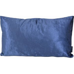 Velvet Shine Blauw Kussenhoes | Fluweel - Polyester | 30 x 50 cm
