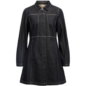 OBJECT - Jurk - Donkerblauw - Denim - Knielengte - Losse Pasvorm