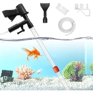 Aquarium Stofzuiger - Bodemreiniger Aquarium - Aquarium stofzuiger Set - Zuigleiding - Gravel cleaner - Bodemstofzuiger - Verstelbaar - Waterwisselaar voor Aquaria - Semi-automatische Waterwisselslang