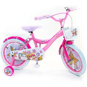 Dolls 16 inch kinderfiets met twee handremmen