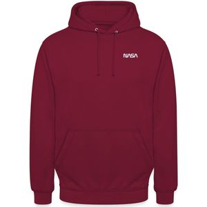 NASA Logo Klein Wit Borduurwerk Hoodie Unisex