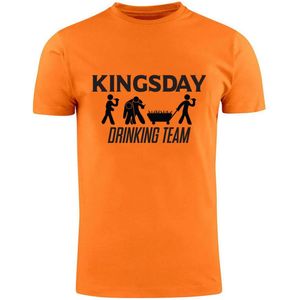 Kingsday drinking team Oranje Dames T-shirt | koningsdag | koning | bier
