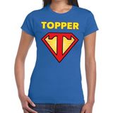 Toppers Super Topper t-shirt dames blauw  / Blauw Super Topper  shirt dames XS