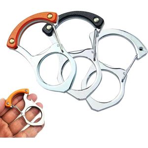 Sleutelhangers - Set van 3: Karabijnhaak, Multifunctioneel, Metalen Sleutelring met Bierflesopener