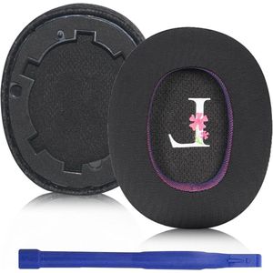 Allecto Plus - Vervangende koelgel oorkussens voor draadloze over-ear koptelefoon, geluidsisolatieschuim, paars.