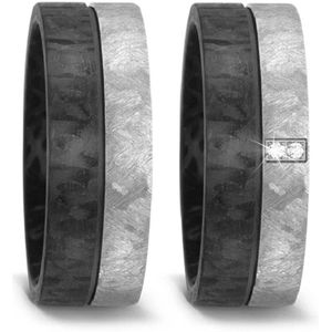 Jonline Prachtige Carbon Ringen voor hem en haar |Trouwringen|Vriendschapsringen|Relatieringen|Zwart