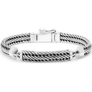 SILK Jewellery - Zilveren Armband - Weave - 747.20 - Maat 20,0