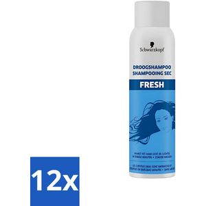 Schwarzkopf - Droogshampoo - Fresh - 150ml - Voordeelverpakking - 12 stuks