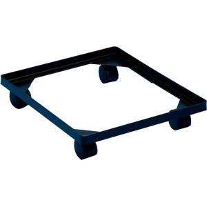 Really Useful Box accessoire onderstel met wieltjes (diameter: 45 mm) in zwarte PVC