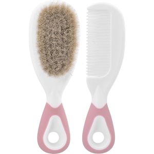 Lorelli Blush Pink Baby Natural Kam en Borstel 1024035-0001