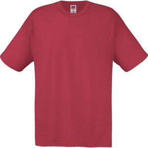 Fruit Of The Loom Heren Originele T-shirt  korte mouwen (Brick Rood)