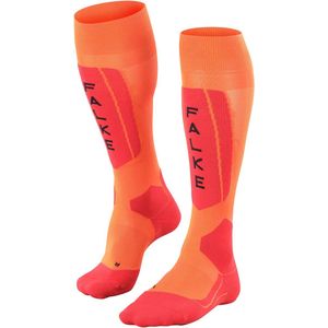 FALKE - Soie Fil Fonctionnel - Chaussettes de Ski - Orange Flash 8034 Trend - 1 Paar