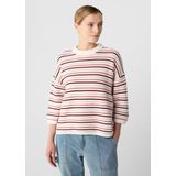 comma - Gebreide Trui - Gestreept - Relaxed-fit - 3/4-mouwen