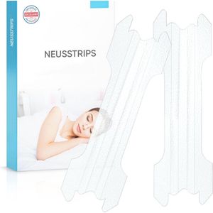 Neusstrips - Neusstrip - Neuspleisters - Neusspreider - Neusstrips snurken - Neuspleisters snurken - Anti snurk - Anti snurk producten - Anti snurk pleisters - Zorg voor een betere nachtrust! - Zweetbestendig - Nasal strips - Voor Gevoelige Huid -