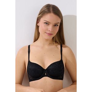 Zwarte voorgevormde beugel bh Lisca Opal F - H - Zwart - Maat - 80F