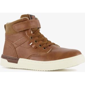 Blue Box gevoerde jongens veterboots cognac - Maat 28