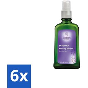 WELEDA - Bodyolie Ontspannend - Lavendel - 100 ml - Voordeelverpakking - 6 stuks