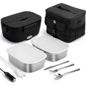 Lexium Elektrische Lunchbox - Verwarmde Lunchbox - Voor Warme Maaltijden - Thermos Lunchbox - Lunchboxen