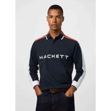 Hackett London - Multi - Poloshirt - Marineblauw - Lange Mouwen