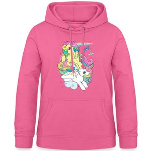 My Little Pony Retro Pony's Met Gekleurde Manen Vrouwen Hoodie