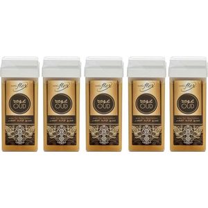 ItalWax Flex 5x Harspatroon Arabisch 100ml met OUD Aroma - Waarde Set voor Waxing