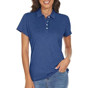 Dames Golfpoloshirts - Sneldrogend Sportshirt voor Activiteiten Buiten