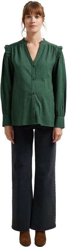 Vertbaudet - Zwangerschaps- en Borstvoedingsblouse - Katoen - Opengewerkt - Dennen