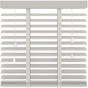 Houten jaloezie 50mm - Wit - 80x180 cm