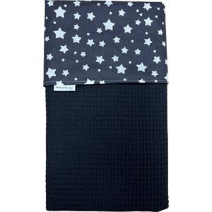 baby deken kinderwagen deken wiegdeken zwart sterren