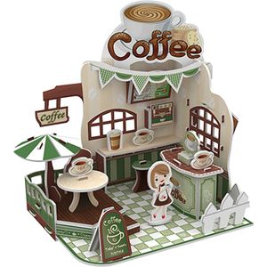 Premium Bouwpakket - Voor Volwassenen en Kinderen - Bouwpakket - 3D puzzel - Modelbouwpakket - DIY - Coffee House