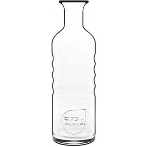 1x Glazen water karaffen van 750 ml Optima- Sapkannen/waterkannen/schenkkannen