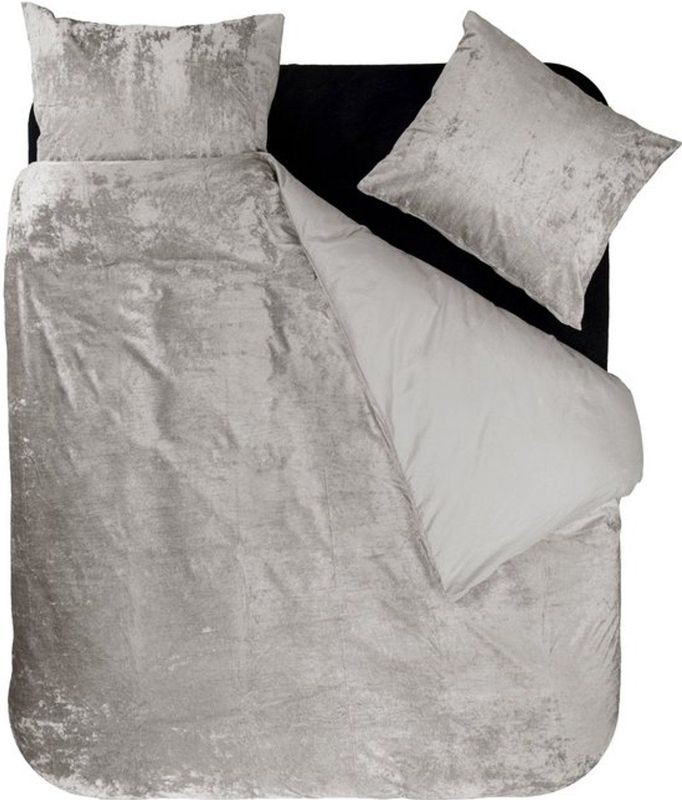 Dekbedovertrek - Grijs - Katoen - 240x220 cm