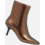 Geox - Kleopy - Dameslaarzen - Donkerbruin - Hakhoogte 7 cm