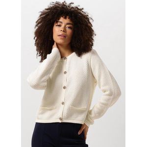 Minus Vima Knit Cardigan Truien & vesten Dames - Sweater - Hoodie - Vest- Wit - Maat XL