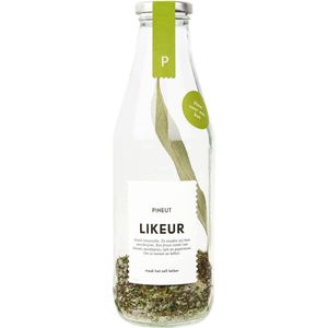 Pineut ® Likeur Limoen - Likeurfles 750 ML - Limoncello (alternatief) - DIY Pakket - Klaar voor een Kus - Likeurdrank Jenever of Wodka - Origineel Cadeau - Feestelijk & Gezellig Genieten