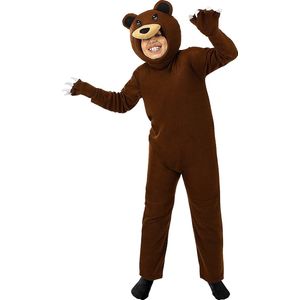 FUNIDELIA Grizzly Beer kostuum voor kinderen - Maat: 107 - 113 cm