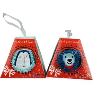 Giftbox sokken kerst - One Size - Blauw/Mint  - Set van 2