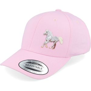 Hatstore- Kids White Horse Side Pink Adjustable - Kiddo Cap Cap